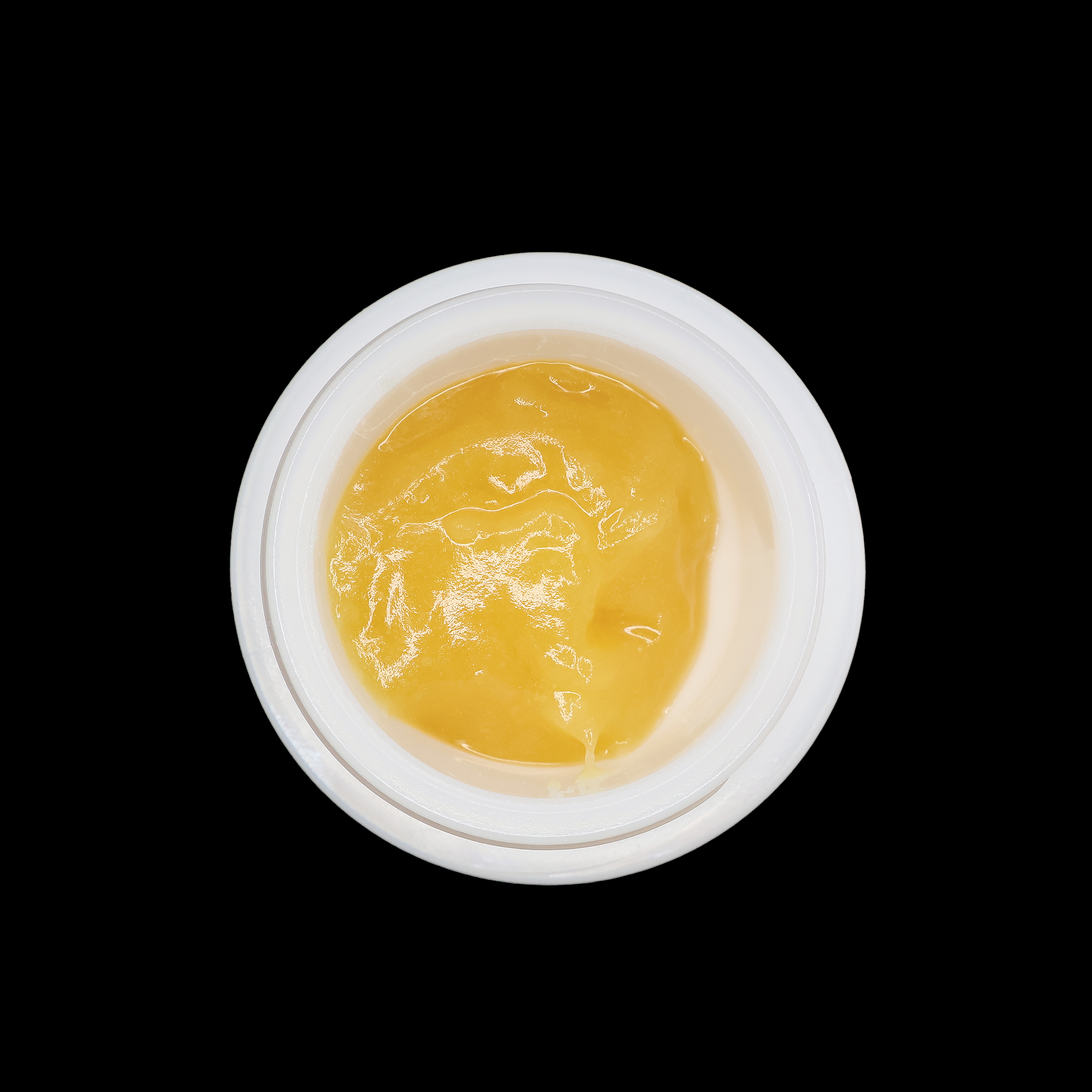 Tropical Mango THCa Badder by Miracle of The Desert, creamy cannabis extract in a jar with vibrant tropical mango flavor.