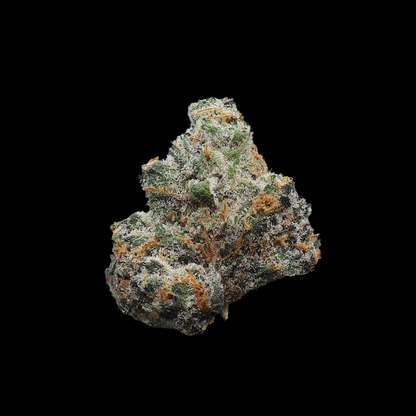 Close-up of Superboof THCa Micro Smalls Flower by Miracle of the Desert, showing vibrant cannabis buds with trichomes and green hues.