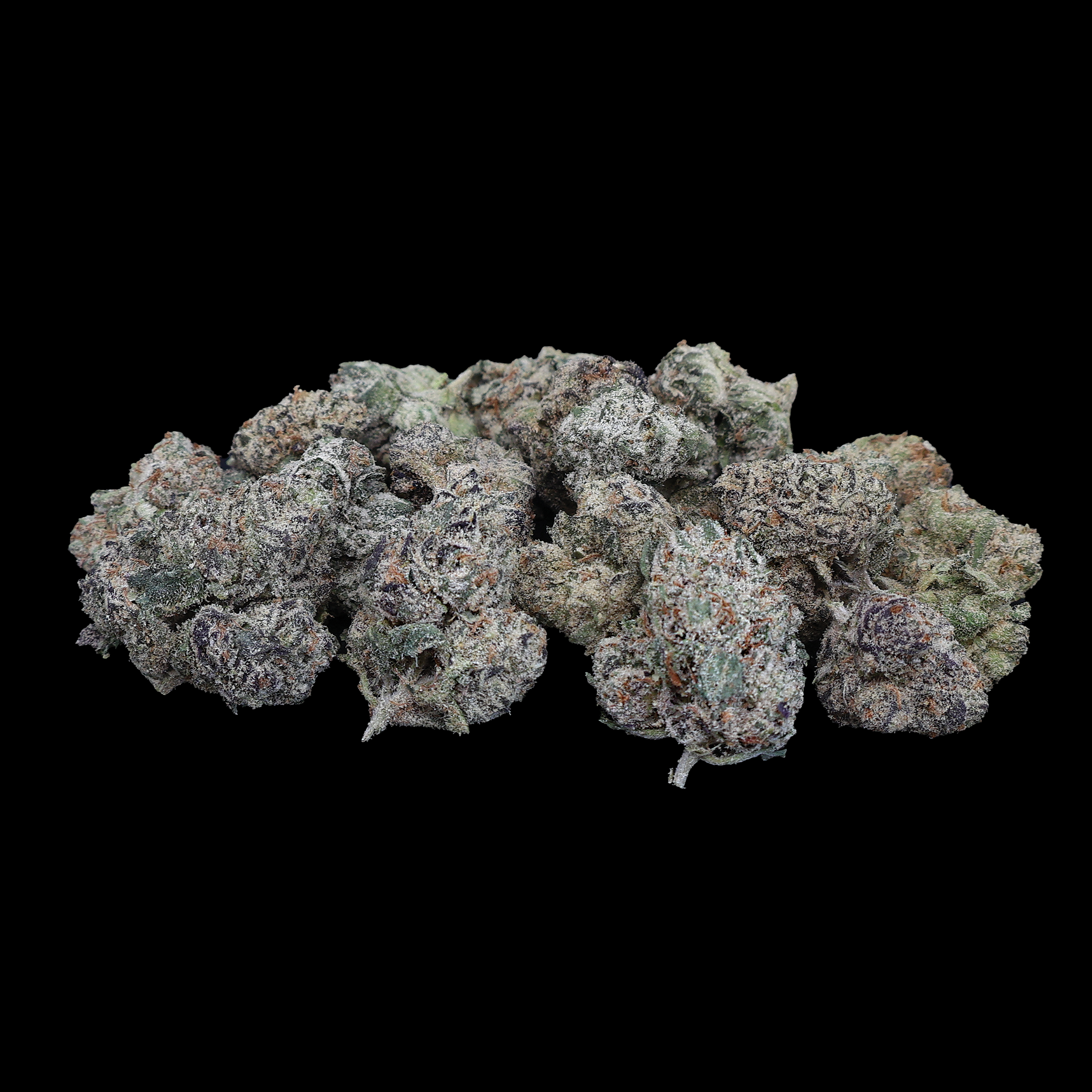 Miracle of the Desert Bay City Runtz THCA Flower small buds with vibrant green and purple hues, dense and fresh cannabis flower.