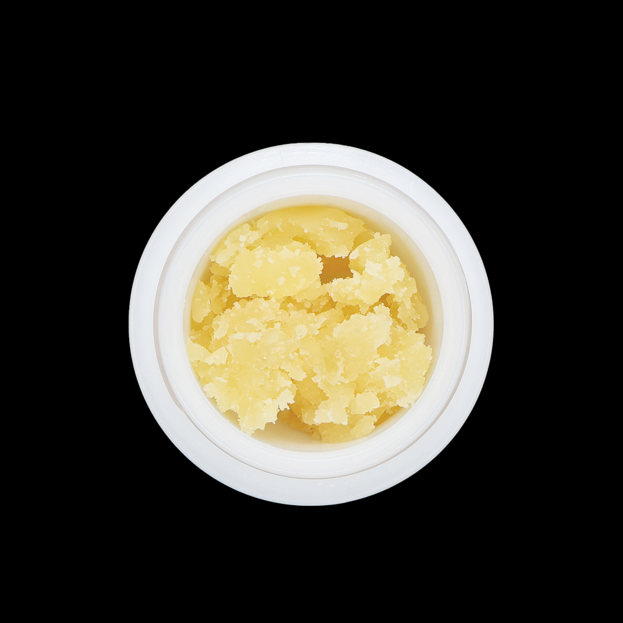 White Widow THCa Crumble extract by Miracle of The Desert, showing a white and crumbly cannabis concentrate.