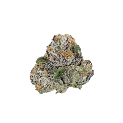 Blue Burst THCA Flower from Miracle of the Desert, close-up of vibrant blue and green cannabis buds with trichomes.