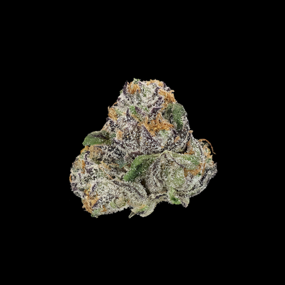 Blue Burst THCA Flower by Miracle of the Desert, close-up of vibrant blue and green cannabis buds with trichomes.