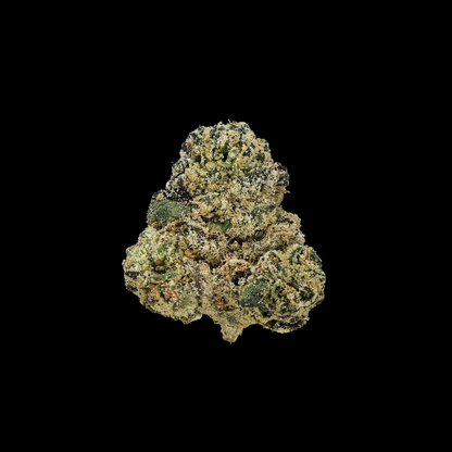 Gascotti THCa Smalls Flower by Miracle of the Desert, close-up of fresh, green cannabis buds with orange hairs and trichomes.