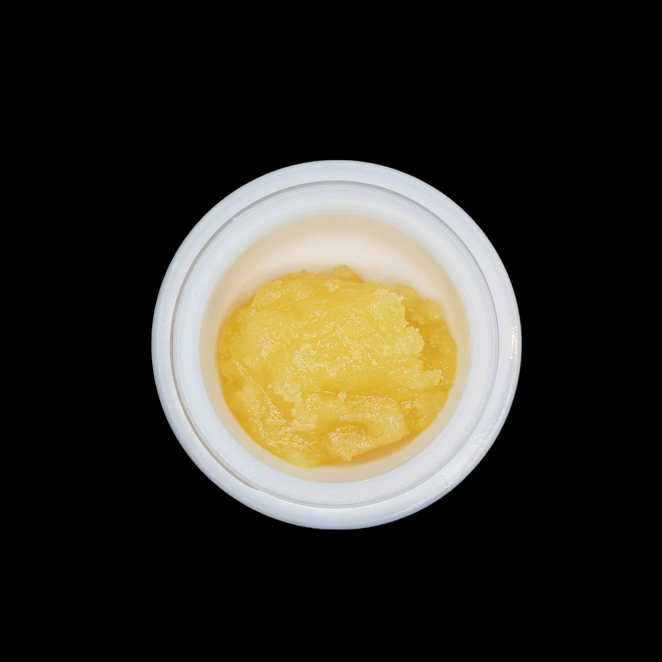 Miracle of The Desert Obama Runtz THCa Badder showing a jar of vibrant, golden THCa concentrate with a textured surface.