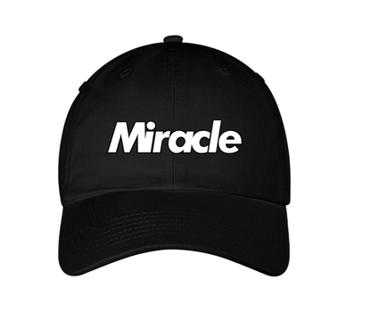 Miracle Dad Hat “Skunk” OG Black/White - Miracle of the Desert