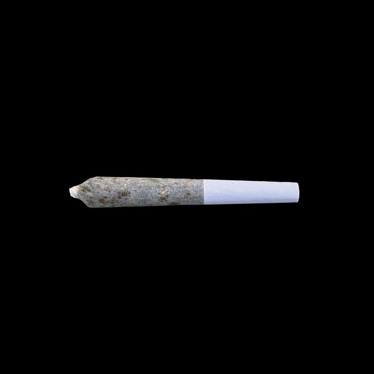 A single 0.5g THCa infused mini pre-roll shown on its side